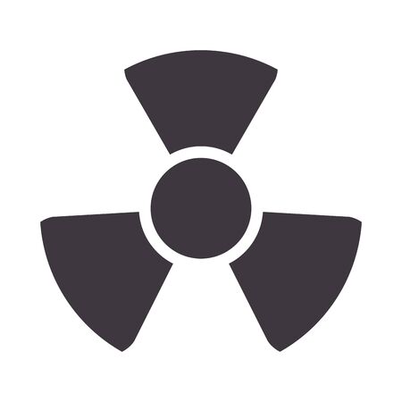 nuclear caution signal isolated icon vector illustration designのイラスト素材