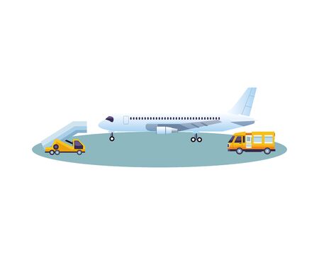 airplane airline vehicle isolated icon vector illustration designのイラスト素材