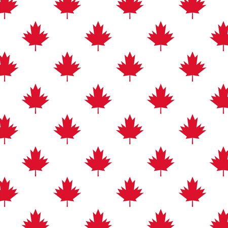 maple leafs canadian pattern background vector illustration designのイラスト素材