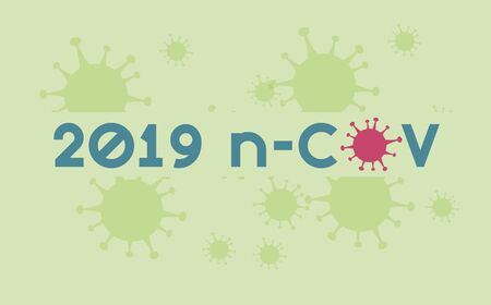 covid19 pandemic poster with particles vector illustration designのイラスト素材