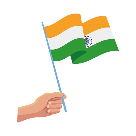 india country flag isolated icon vector illustration designのイラスト素材