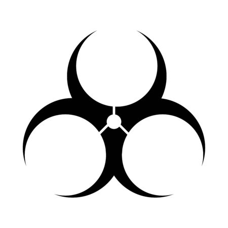biohazard caution symbol isolated icon vector illustration designのイラスト素材