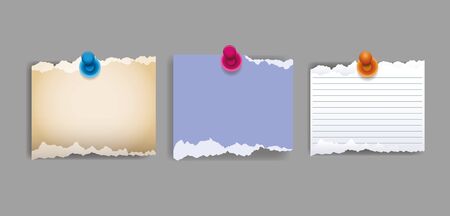 set of attachment banners paper icons vector illustration designのイラスト素材