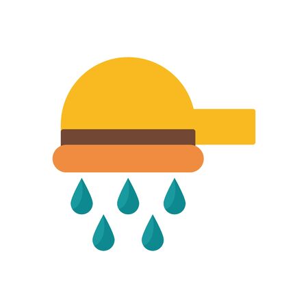 shower tap flat style icon vector illustration designのイラスト素材