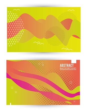 vibrant colors and dinamic background vector illustration designのイラスト素材