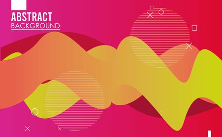 vibrant colors and dinamic background vector illustration designのイラスト素材