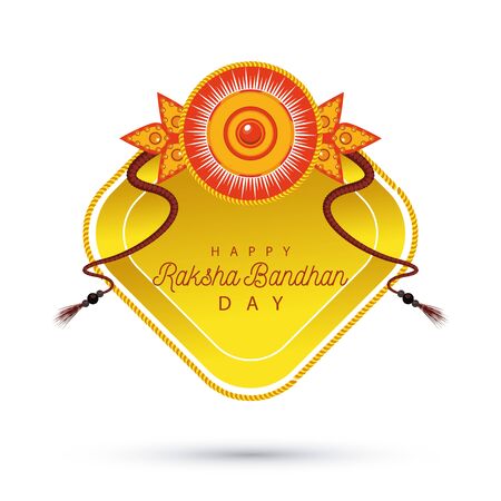 India Raksha Bandhan floral decoration vector illustration designのイラスト素材