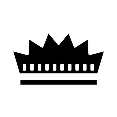 royal crown of duke silhouette style icon vector illustration designのイラスト素材