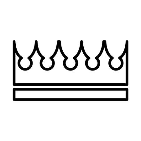 royal crown of duke line style icon vector illustration designのイラスト素材