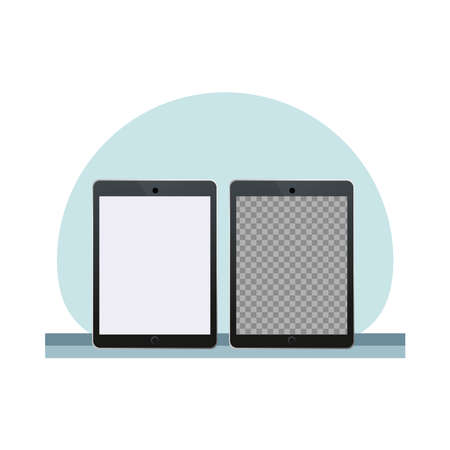 tablets digital devices technology icons vector illustration designのイラスト素材