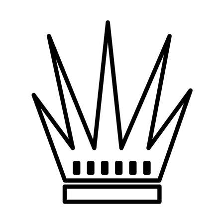 royal crown of duke line style icon vector illustration designのイラスト素材