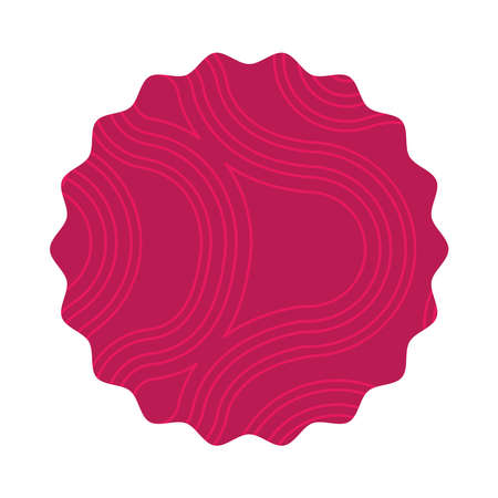 elegant red color circular frame icon vector illustration designのイラスト素材