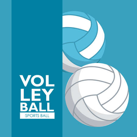 volleyball sport balloons equipment icons vector illustration designのイラスト素材