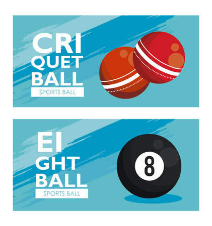 set of sports balls equipment icons vector illustration designのイラスト素材