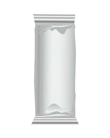 gray sachets packing product isolated icon vector illustration designのイラスト素材