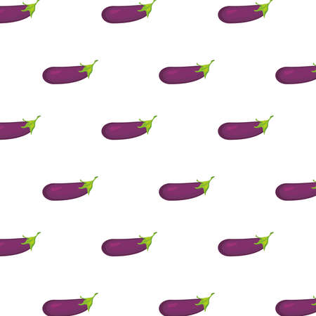 egg plants healthy vegetables pattern background vector illustration designのイラスト素材