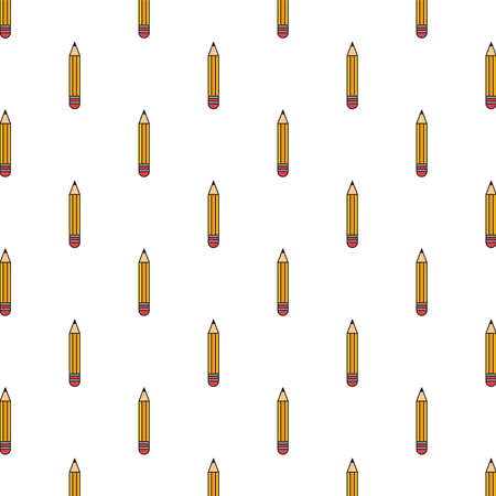 pencils school supplies pattern background vector illustration designのイラスト素材