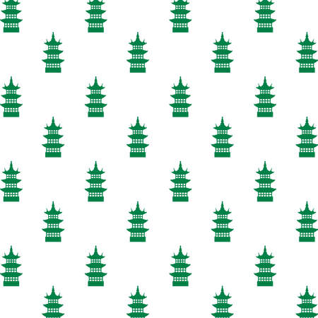 Osaka castles japanese architecture pattern background vector illustration designのイラスト素材