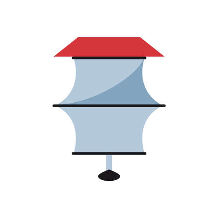 chinese lamp hanging moon festival flat style vector illustration designのイラスト素材