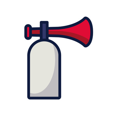 air cornet line and fill style icon vector illustration design