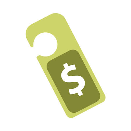 price tag flat style icon vector illustration designのイラスト素材