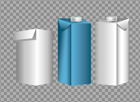 boxes carton packings products branding icons vector illustration designのイラスト素材