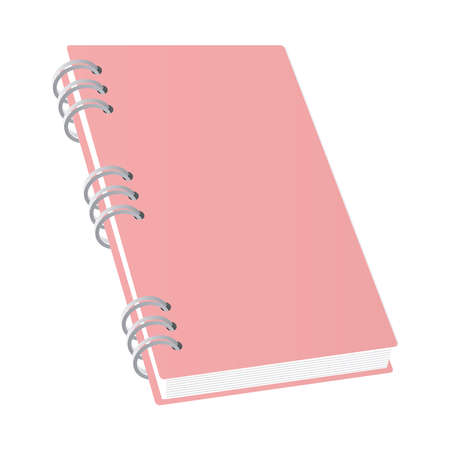 Mockup pink notebook design of corporate identity template and branding theme Vector illustrationのイラスト素材