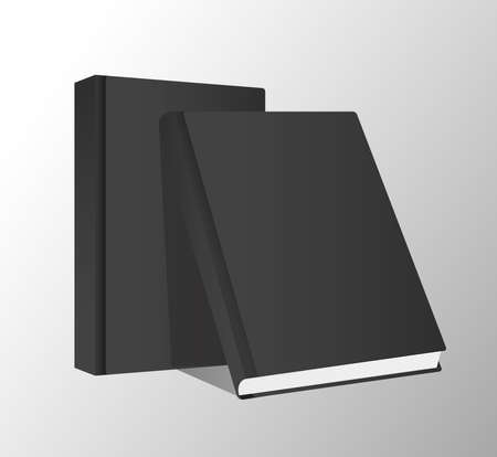 two books mockup color black icons vector illustration designのイラスト素材