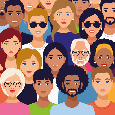 national hispanic heritage celebration with people characters vector illustration design