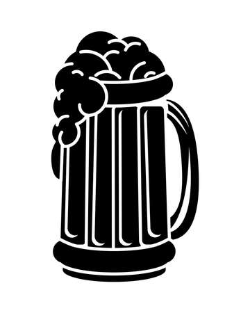 beer jar drink isolated icon vector illustration designのイラスト素材