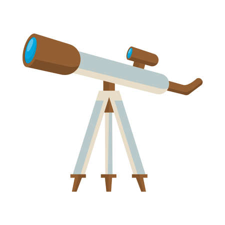 telescope device science isolated icon vector illustration designのイラスト素材