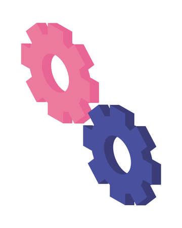 gears settings machine isolated icon vector illustration designのイラスト素材