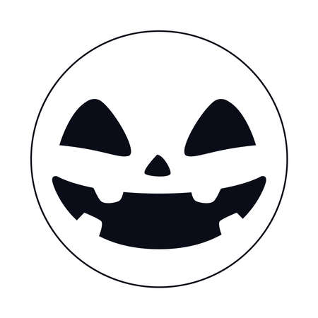 halloween emoji comic isolated icon vector illustration designのイラスト素材