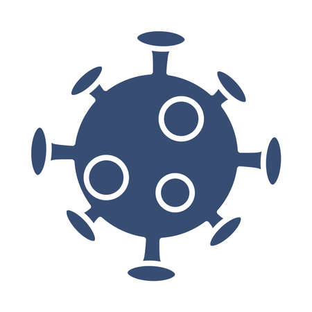 covid19 particle pandemic isolated icon vector illustration designのイラスト素材