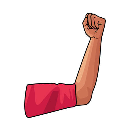hand fist strong isolated icon vector illustration designのイラスト素材