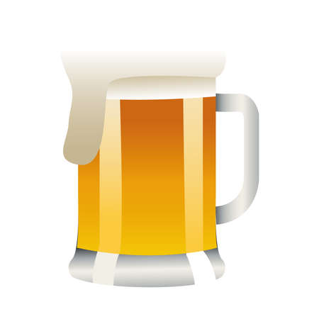 beer jar drink isolated icon vector illustration designのイラスト素材