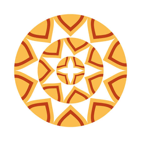 navratri mandala with pink color decoration hindu icon vector illustration designのイラスト素材