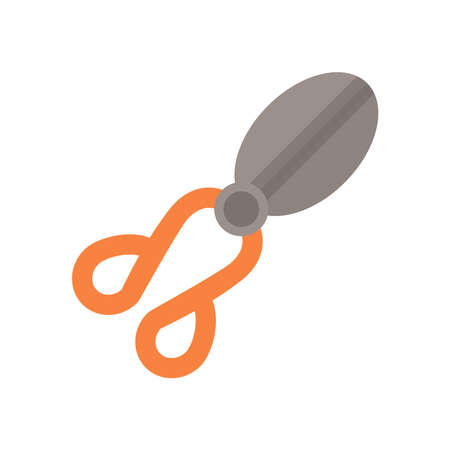 scissors gardening tool flat style icon vector illustration designのイラスト素材