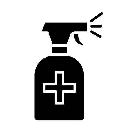 splash bottle silhouette style icon vector illustration designのイラスト素材