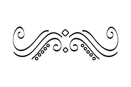 elegant divider with leafs plant icon vector illustration designのイラスト素材