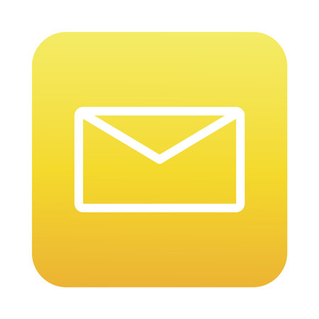 envelope mail send block gradient style icon vector illustration design