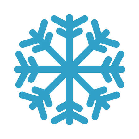 happy merry christmas snowflake flat style icon vector illustration designのイラスト素材