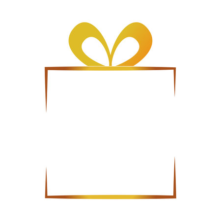 happy merry christmas golden gift decorative icon vector illustration designのイラスト素材