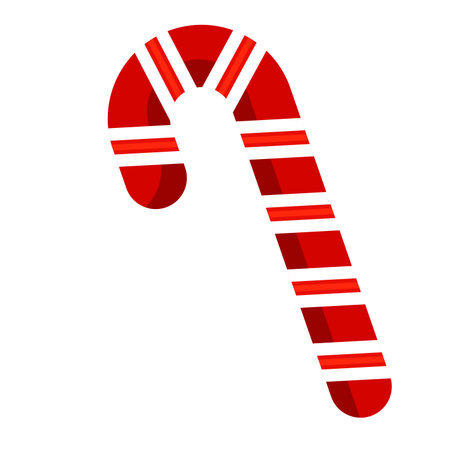 happy merry christmas red sweet cane vector illustration designのイラスト素材