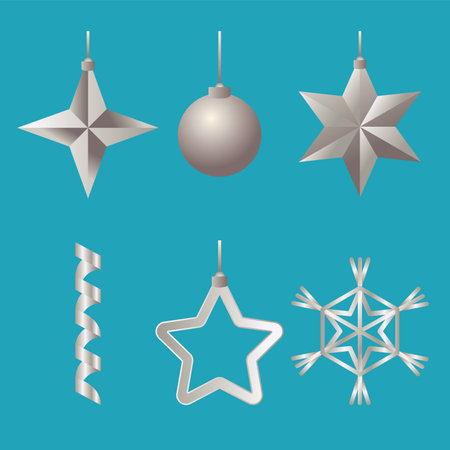 bundle of happy merry christmas set icons vector illustration designのイラスト素材