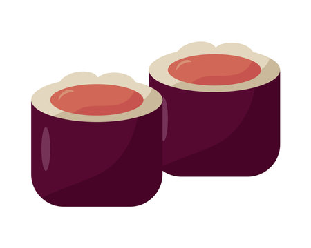 fresh sushi food isolated icon vector illustration designのイラスト素材