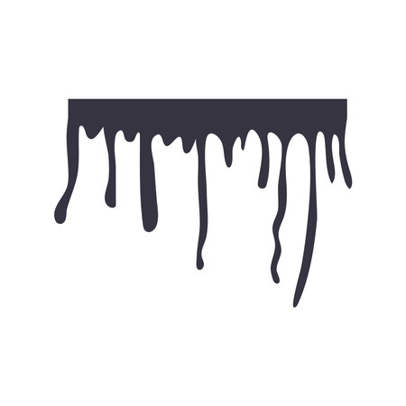 drip ink monochrome style flat icon vector illustration designのイラスト素材