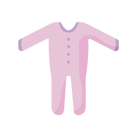 baby clothes flat style icon vector illustration designのイラスト素材