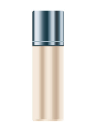 skin care bottle gray and cream product icon vector illustration designのイラスト素材