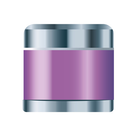 skin care pot purple product icon vector illustration designのイラスト素材